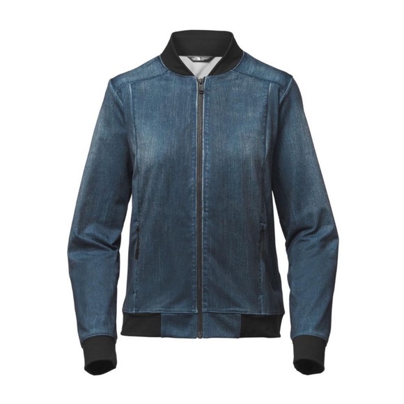 The North Face Indigo Faux Denim Bomber 